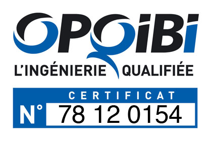 Certificat concernant la qualification OPQIBI de notre co-traitant OTE Ingénierie.