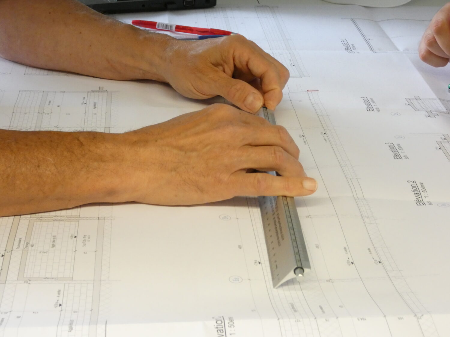 Prise de mesure sur plan
